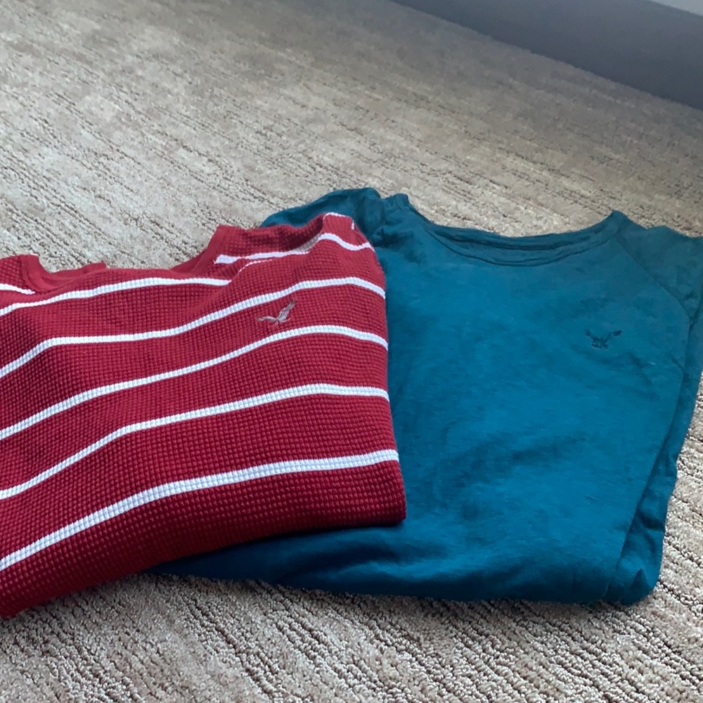Bundle of 2 Men’s XL long sleeve American Eagles shirts! Like new condition!